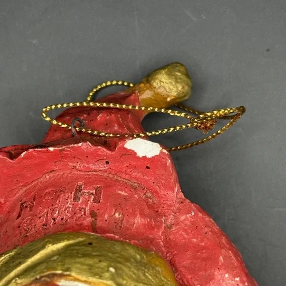 Vintage 7" Santa in Stocking House of Hatten HoH Christmas Ornament 1992 - Picture 4 of 5